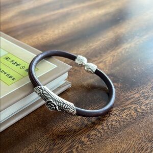 Vintage Silver and Brown Bracelet